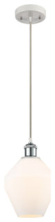 Innovations 516-1P-WPC-G651-8 1-Light Mini Pendant White and Polished Chrome