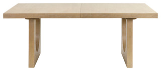 Modern Wood Rectangular Kitchen Table With 8-Chairs, Light Brown