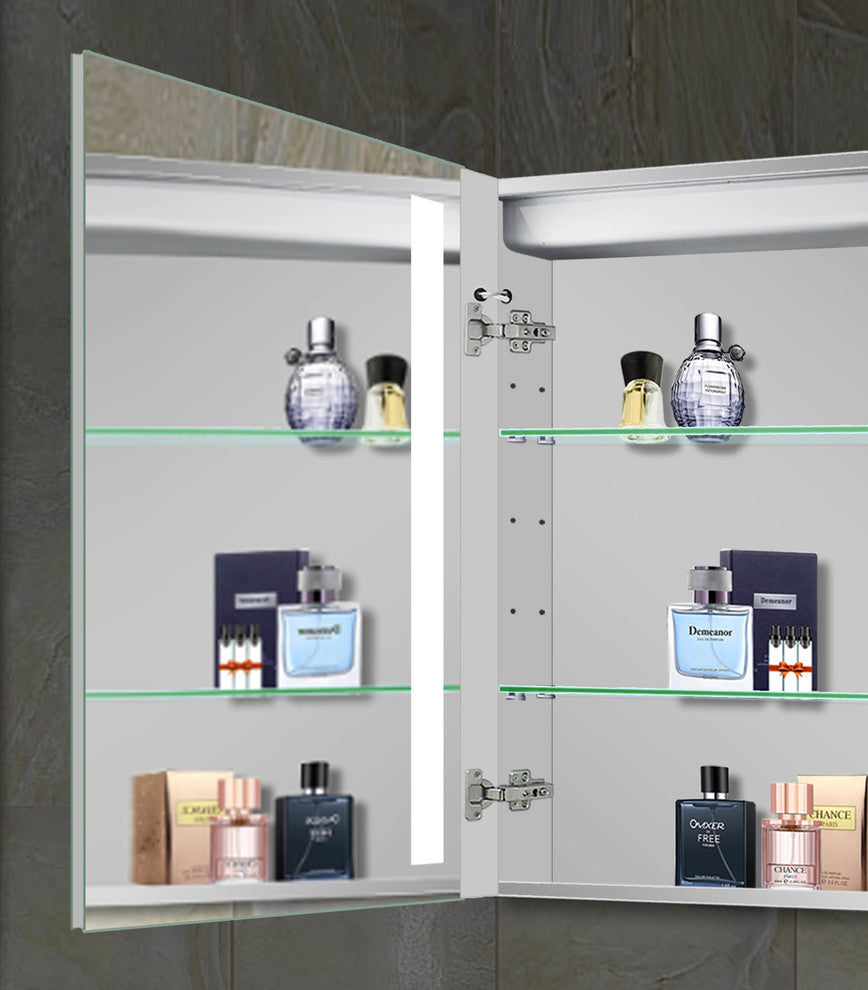 Royale 32"x28" Frameless Recessed LED Mirror Medicine Cabinet