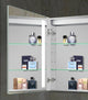 Royale 32"x28" Frameless Recessed LED Mirror Medicine Cabinet