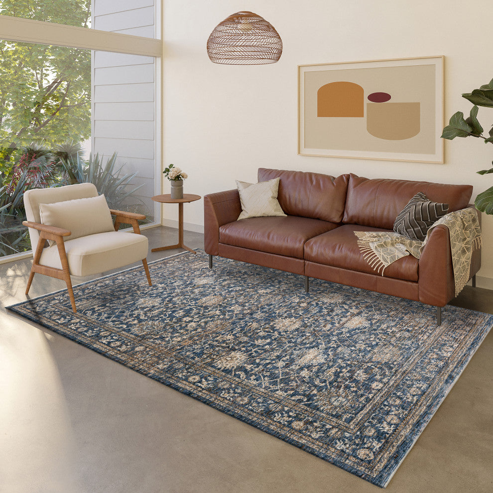 Yarra YA1 Navy 3' x 5' Rug