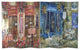 6'' Tall Double Sided Parisian Cafe Canvas Room Divider