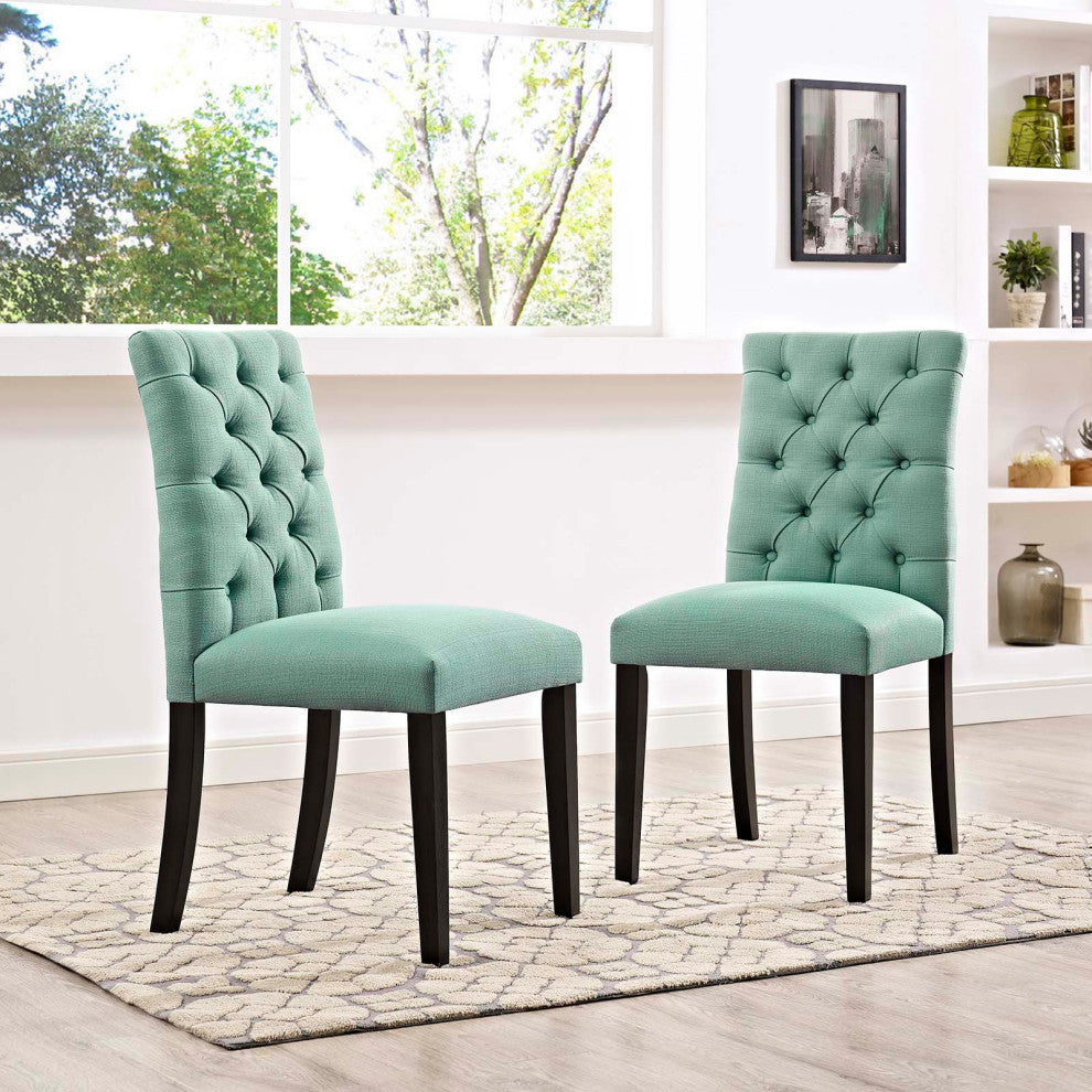 Duchess Dining Chair Fabric Set of 2, Laguna