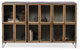 Pender 63"L Black Metal Glass Door Display Cabinet