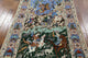 Signed Hand Knotted Authentic Persian Isfahan Hunting Scene Wool/Silk Rug, 4x7