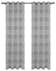 Urbanest Addie Set of 2 Sheer Curtain Panels With Grommets, Gray, 54"x84"