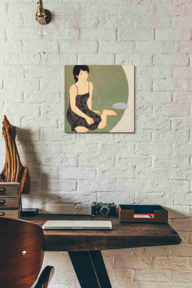 Epic Graffiti 'Waka Kaede' by Sai Tamiya, Giclee Canvas Wall Art, 12"x12"
