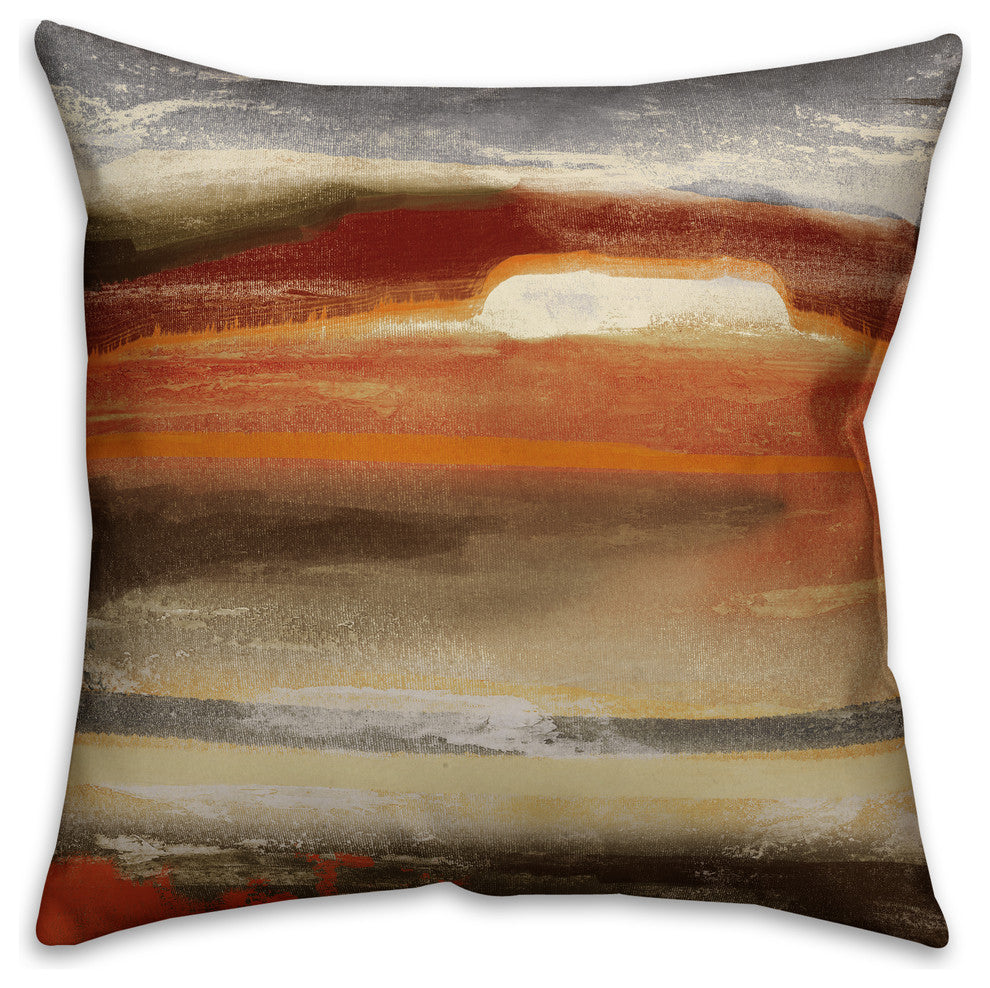 Desert Sunset Spun Poly Pillow, 18x18