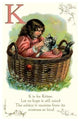 K is for Kitten- Gallery Wrapped Canvas Art 28" x 42"