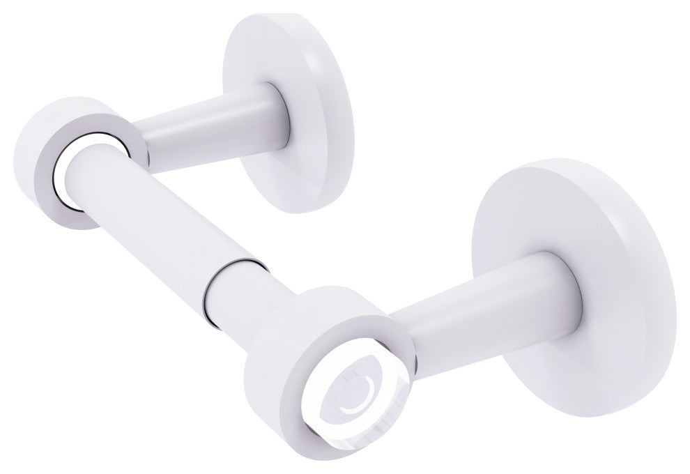Clearview Two Post Toilet Tissue Holder, Matte White