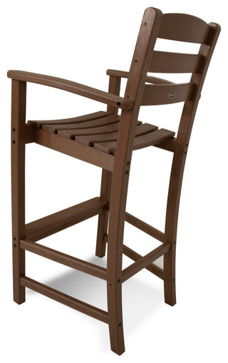 Polywood La Casa Cafe Bar Arm Chair, Teak