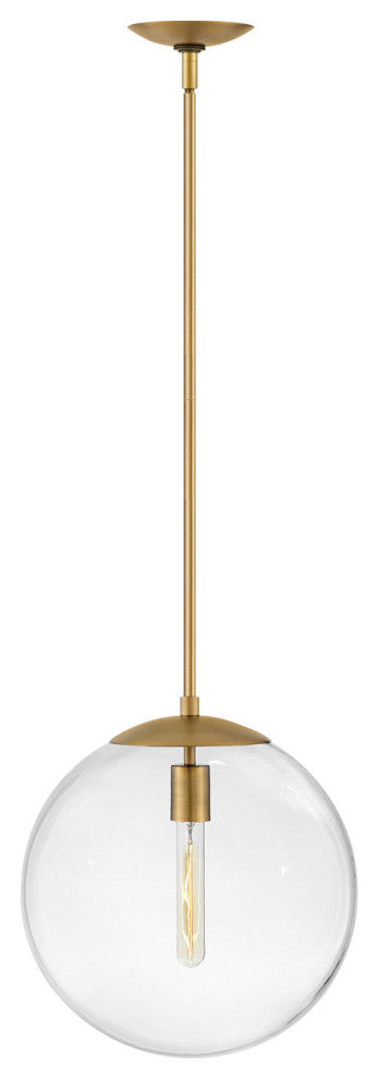 Hinkley Warby Medium Orb Pendant, Heritage Brass