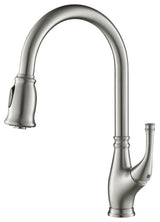 Summit Single Handle Pull Down Kitchen Faucet, Brushed Nickel, W/O Soap Dispense