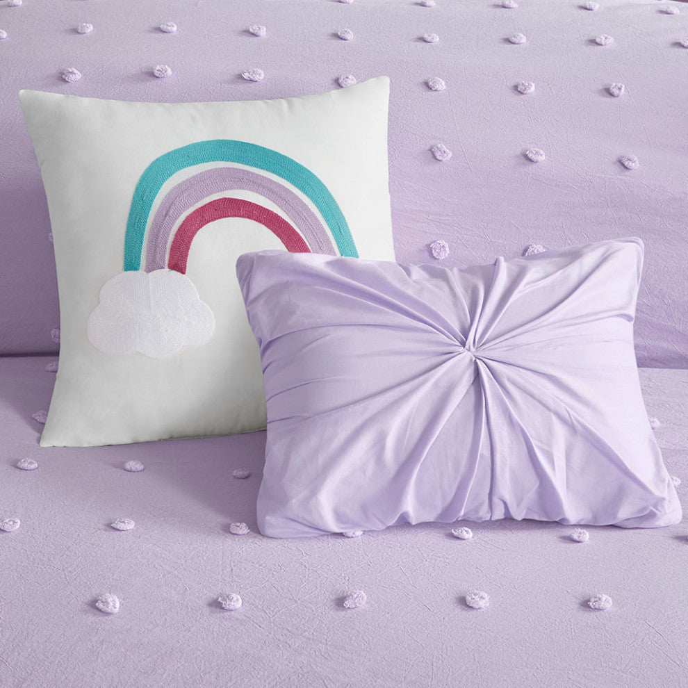 Urban Habitat Kids Callie Pom-Pom Rainbow Comforter Set