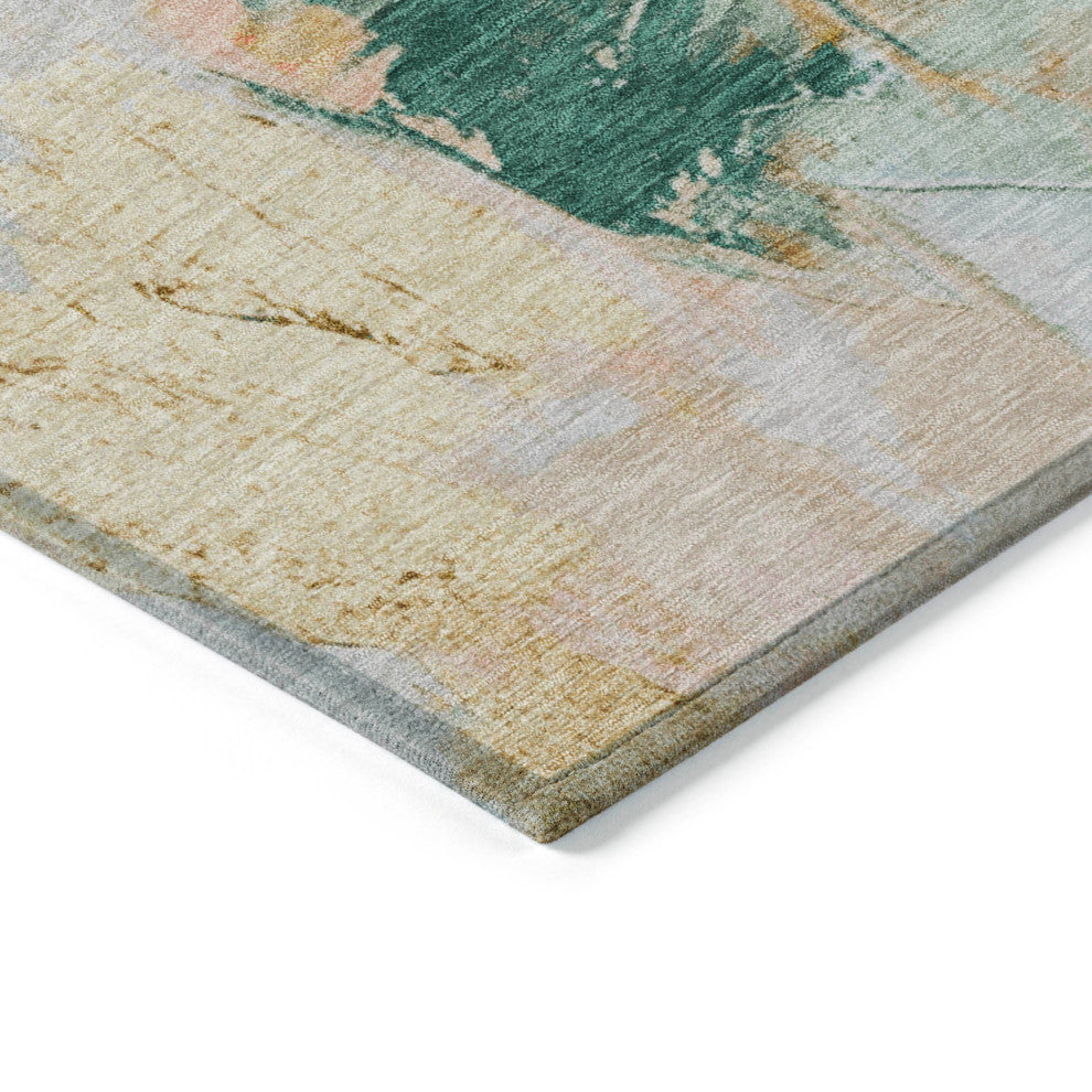 Machine Washable Indoor/Outdoor Chantille ACN1914 Peach 2'3" x 7'6" Runner Rug