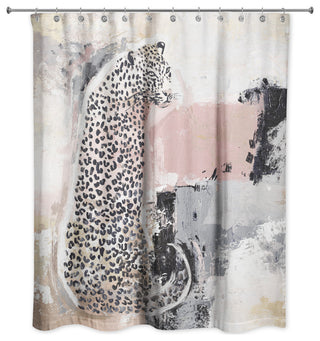 Jungle Cat Abstract II 71"x74" Shower Curtain