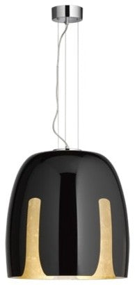 Madeira, Black With Gold Leaf, 19"