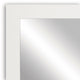 Meade Framed Wall Mirror, White, 28"x36"