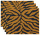 Animal Stripe Geometric Print Placemat, Set of 4, Gray