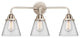 Small Cone Bath Vanity Light, Polished Nickel, Clear, Clear