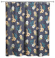 Tropical Jag Navy 71x74 Shower Curtain