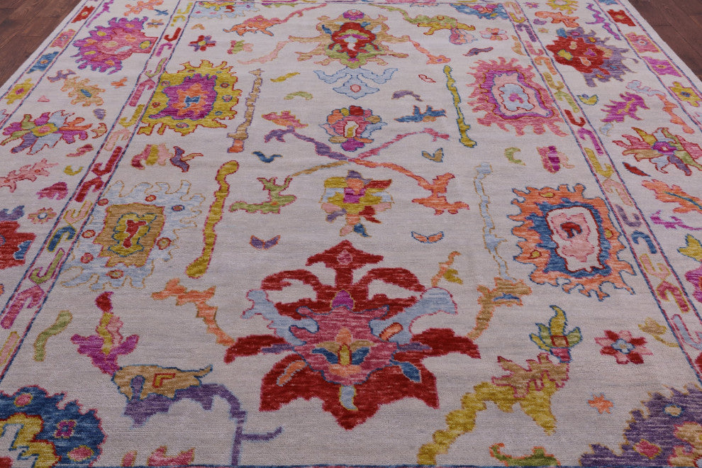 10' 0" X 13' 9" Hand Knotted Turkish Oushak Wool Rug - Q14784