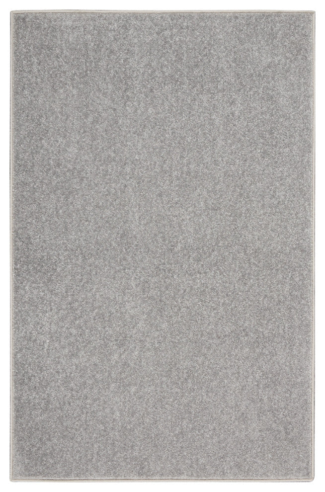 Nourison Essentials 2' x 4' Silver Grey Outdoor Area Rug