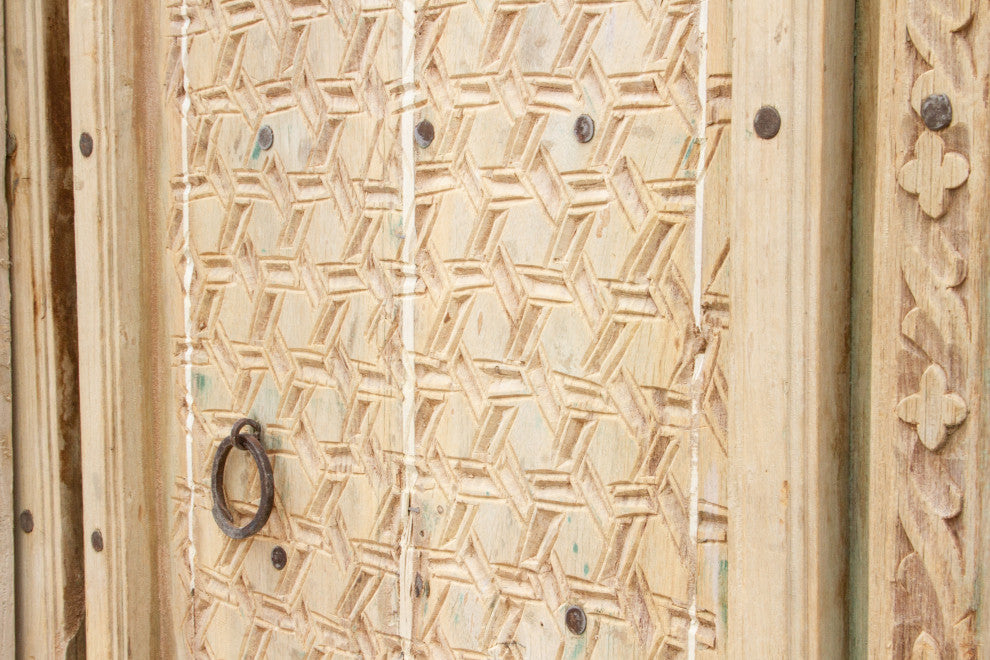 Pair of Antique Rajasthani Carved Doors