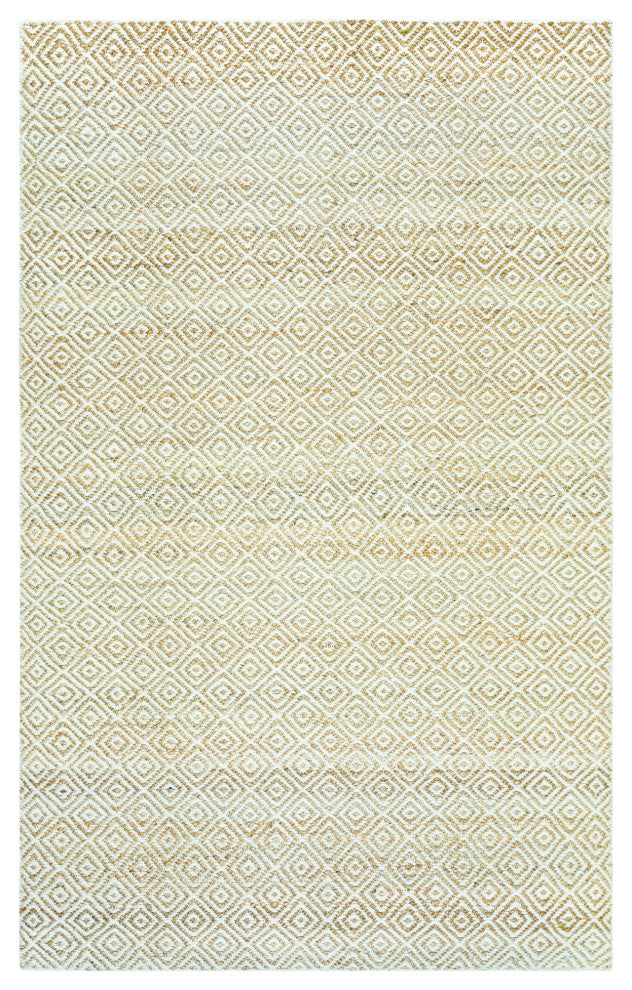 Rizzy Home Ellington EG9034 Natural Pattern Area Rug, Rectangular 3'x5'