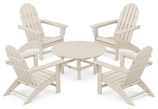 Vineyard 5-Piece Adirondack Chair Conversation Set, Sand