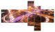 Beautiful Shanghai Traffic, Extra Large Canvas Art Print, 60"x32", 5 panels