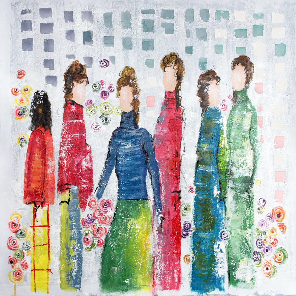 Happy Day- Abstract Hand Painted Canvas Artwork