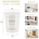 Bathroom Accessories Bath Time Collection, White, Trash Can