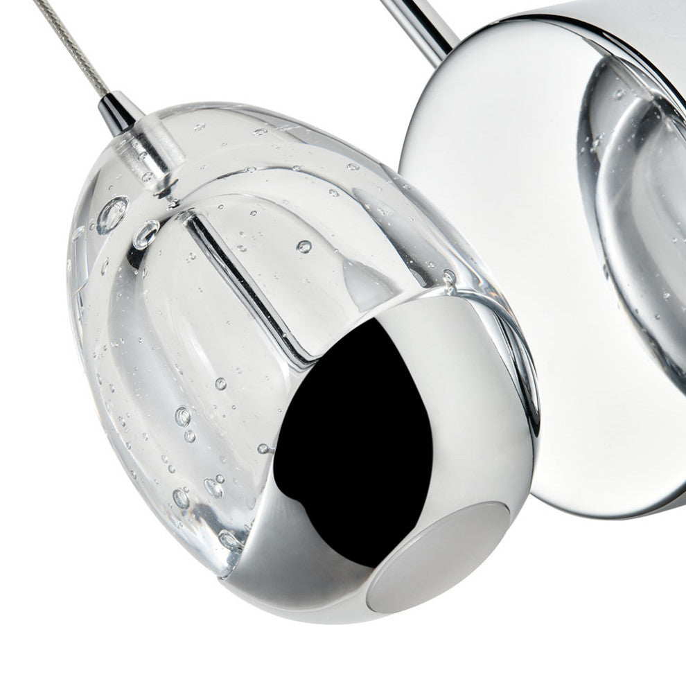 Venezia ETL Certified Integrated LED Wall Sconce Light Fixture, Polished Chrome