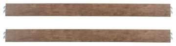 Hanley 78"W Wood Bed Rail, Cashew