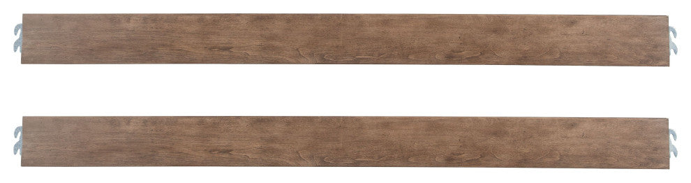 Hanley 78"W Wood Bed Rail, Cashew