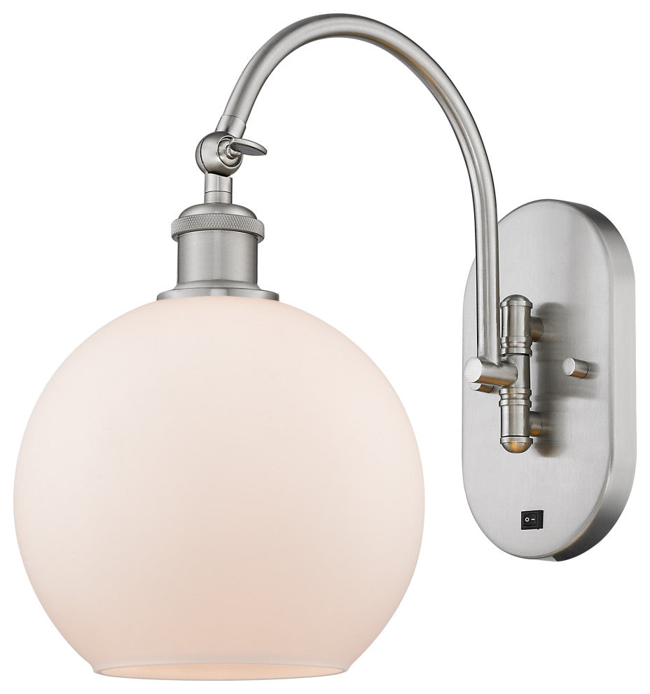 Innovations 518-1W-SN-G121-8-LED 1 Light Sconce, Brushed Satin Nickel