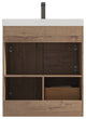 Freestanding Bathroom Vanity With Top Mount Sink, Classic Oak, 30'' Acrylic Sink