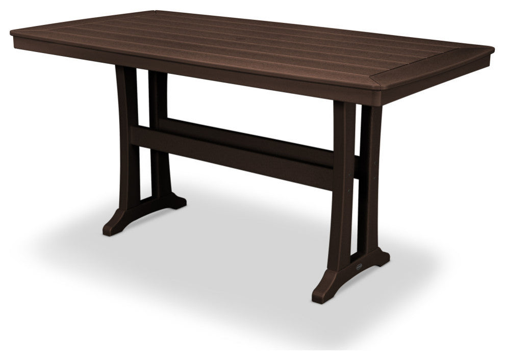 POLYWOOD Nautical Trestle Counter Table