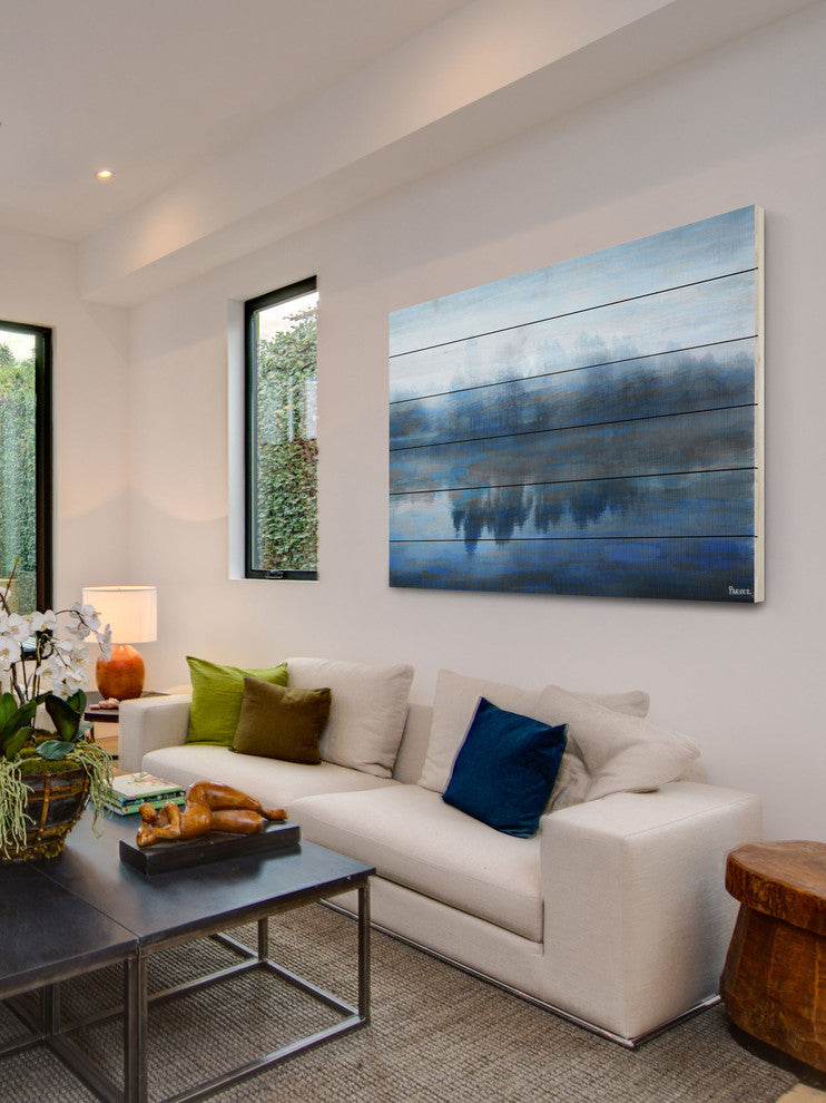 "Lake Marmont" Wall Art on Wood, 45"x30"