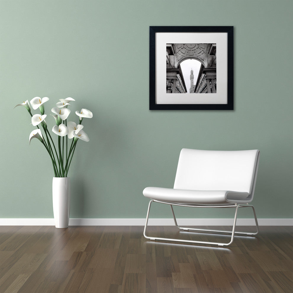 Alan Blaustein 'Firenze II' Art, Black Frame, White Mat, 16x16