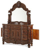 Windsor Court Dresser and Mirrors, Vintage-Style Fruitwood, 2-Piece Set