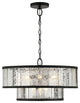 Chelsea 4-Light Mirrored Two-Tier Drum Chandelier