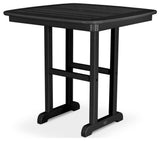 Polywood Nautical 31" Dining Table, Black