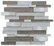 Glena 11.8"x11.8" Laminated Glass Mosaic Mix Wall Tile, Mixed Colors, Sample