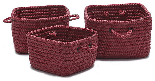 Colonial Mills Basket Simply Home Shelf Storage Sangria Square