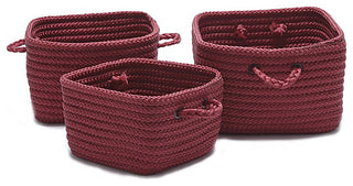 Colonial Mills Basket Simply Home Shelf Storage Sangria Square
