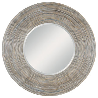 Uttermost 08173 Vortex White Washed Round Mirror