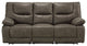 Comfortable Power Reclining Sofa, Air Leather Upholstered Seat & USB Docks, Gray