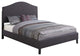 Clyde Queen Bed Gray Linen